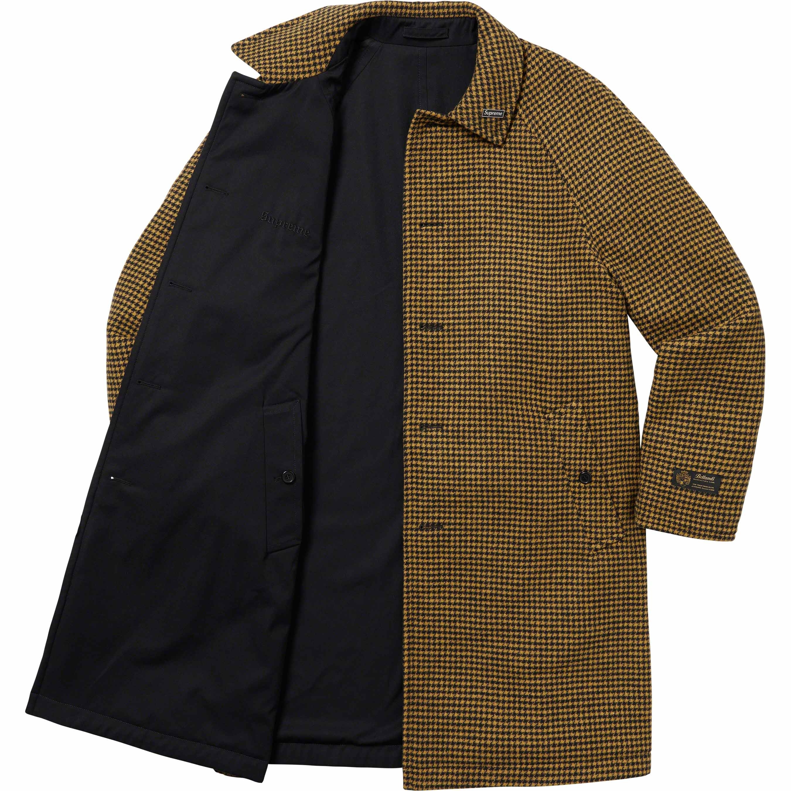 Reversible Houndstooth Overcoat view 14